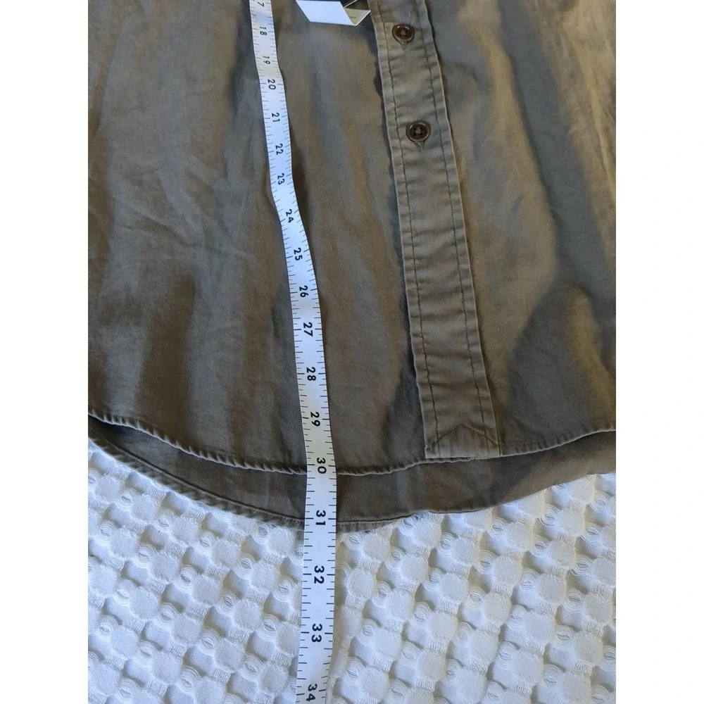NWT VTG Polo Ralph Lauren Classic Military Green Long Sleeve Button Down Sz XL